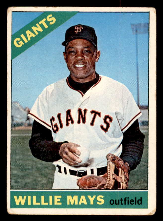 1966 Topps Baseball #001 Willie Mays Giants VG 541753