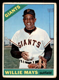 1966 Topps Baseball #001 Willie Mays Giants VG 541753