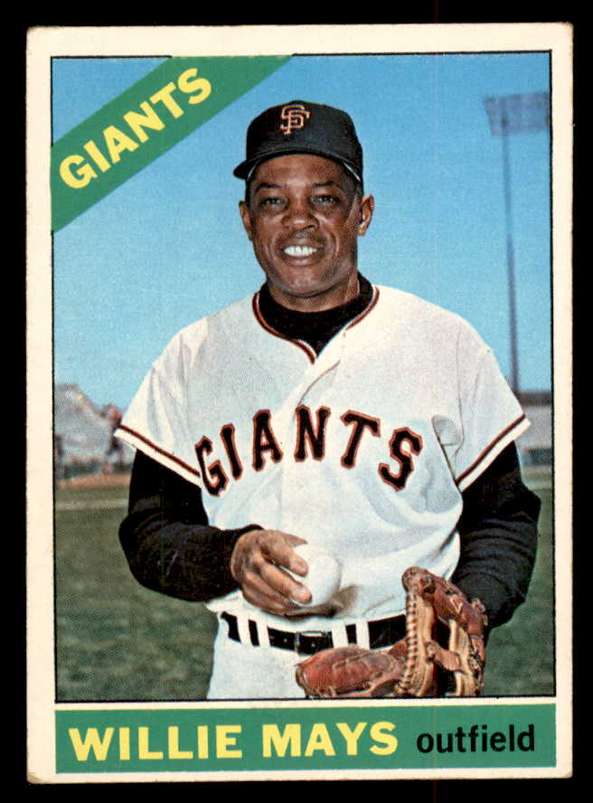 1966 Topps Baseball #001 Willie Mays Giants VG 541755