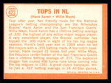 1964 Topps Baseball #423 Hank Aaron Willie Mays EX-MT 541759