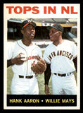 1964 Topps Baseball #423 Hank Aaron Willie Mays NR-MT 541760