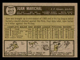 1961 Topps Baseball #417 Juan Marichal Giants NR-MT 541761