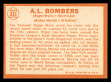 1964 Topps Baseball #331 Mickey Mantle Al Kaline Roger Maris EX+/EX-MT 541763