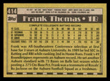 1990 Topps Baseball #414 Frank Thomas White Sox NR-MT 541773