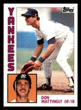 1984 Topps Baseball #008 Don Mattingly Yankees NR-MT 541778
