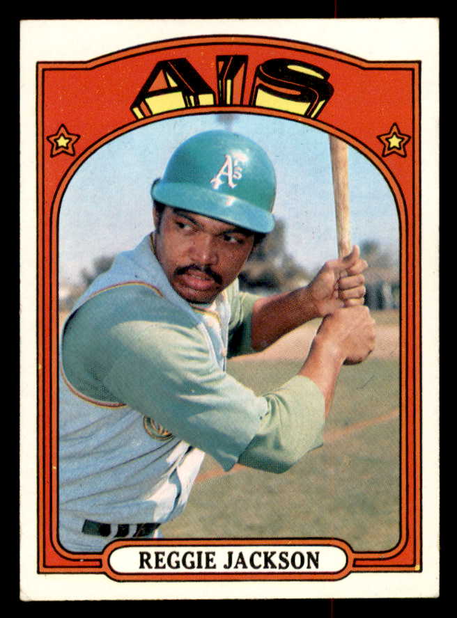 1972 Topps Baseball #435 Reggie Jackson A's EX+/EX-MT 541779