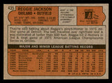 1972 Topps Baseball #435 Reggie Jackson A's EX+/EX-MT 541779