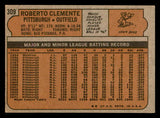 1972 Topps Baseball #309 Roberto Clemente Pirates EX+/EX-MT 541780