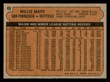 1972 Topps Baseball #049 Willie Mays Giants EX+/EX-MT 541781