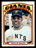 1972 Topps Baseball #049 Willie Mays Giants EX+/EX-MT 541782