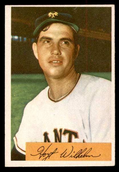 1954 Bowman Baseball #057 Hoyt Wilhelm Giants EX-MT 541789