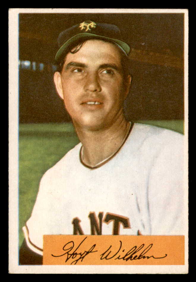 1954 Bowman Baseball #057 Hoyt Wilhelm Giants EX 541797