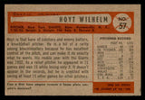 1954 Bowman Baseball #057 Hoyt Wilhelm Giants EX 541797