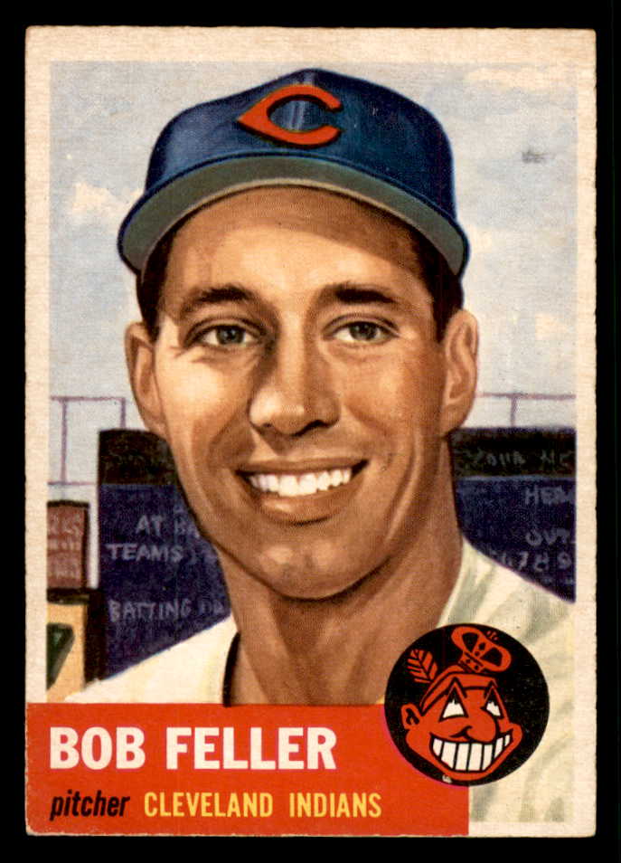 1953 Topps Baseball #054 Bob Feller Indians VG-EX 541804