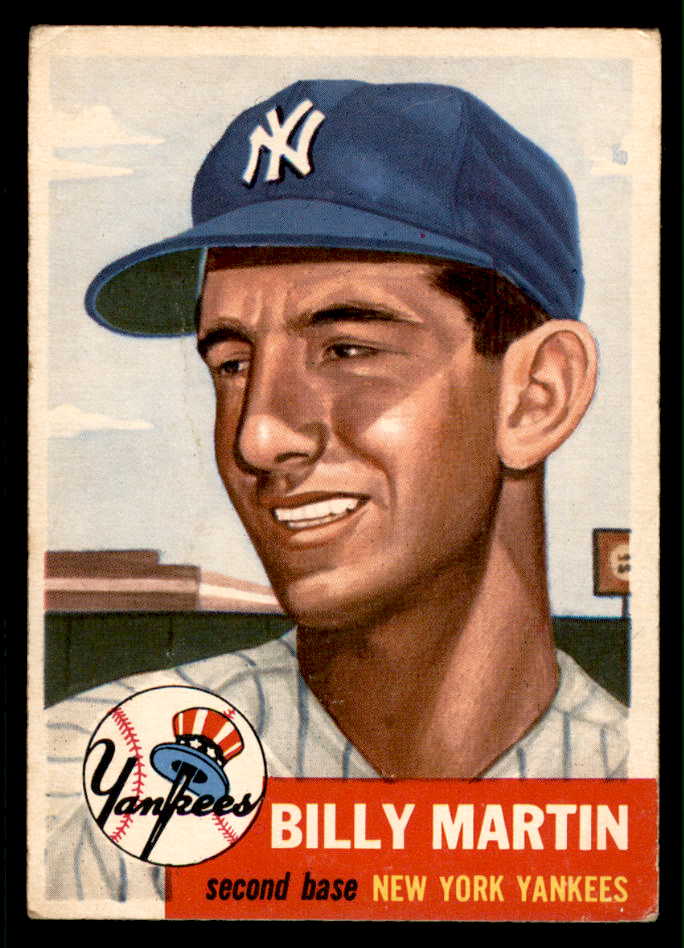 1953 Topps Baseball #086 Billy Martin Yankees VG-EX 541806