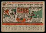 1956 Topps Baseball #181 Billy Martin Yankees VG-EX 541808