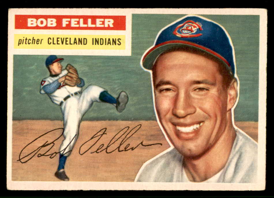 1956 Topps Baseball #200 Bob Feller Indians VG-EX 541809