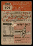 1953 Topps Baseball #191 Ralph Kiner Pirates PR-FR 541821