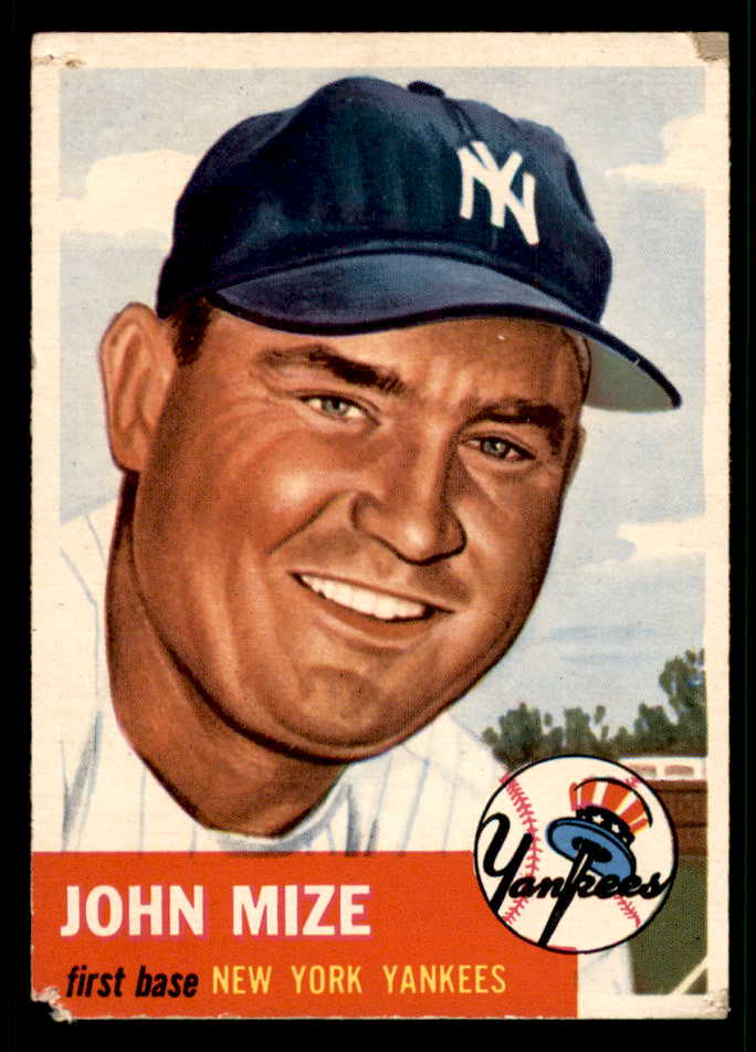1953 Topps Baseball #077 Johnny Mize Yankees PR-FR 541823