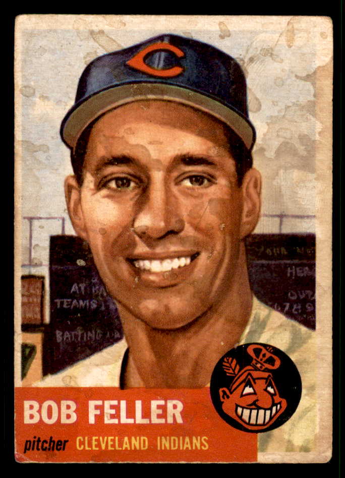 1953 Topps Baseball #054 Bob Feller Indians PR-FR 541824