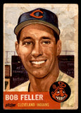 1953 Topps Baseball #054 Bob Feller Indians PR-FR 541824