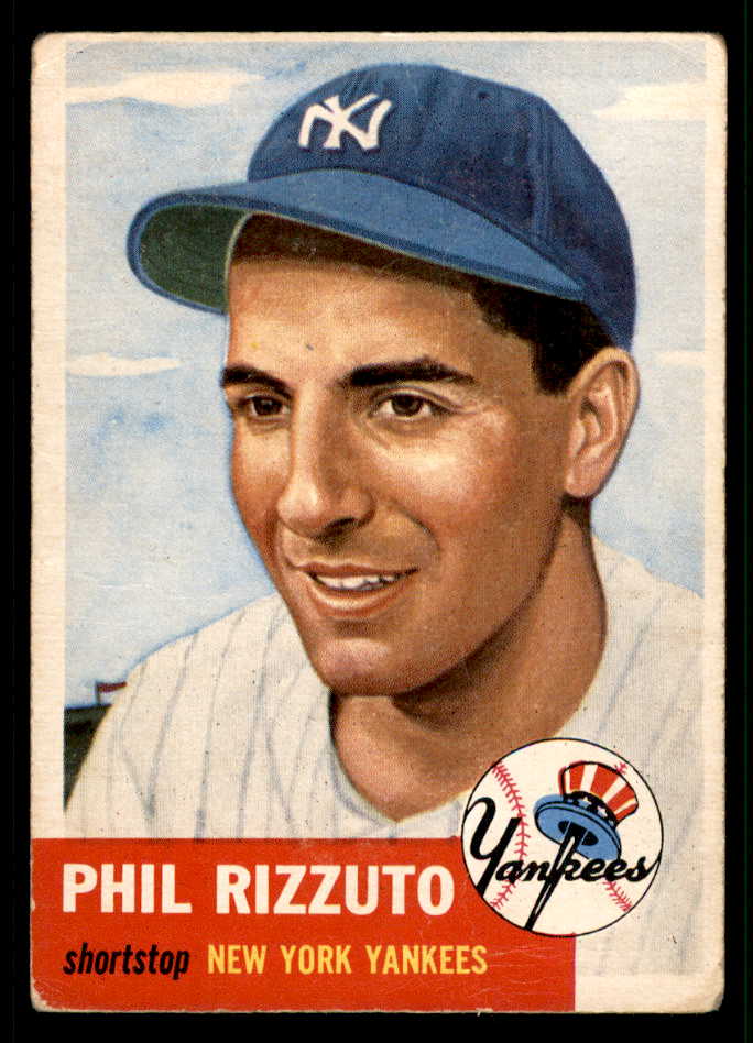 1953 Topps Baseball #114 Phil Rizzuto Yankees PR-FR 541825
