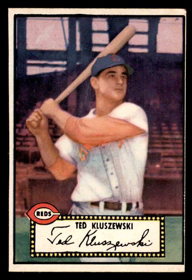 1952 Topps Baseball #029 Ted Kluszewski Reds PR-FR trimmed Black 541826