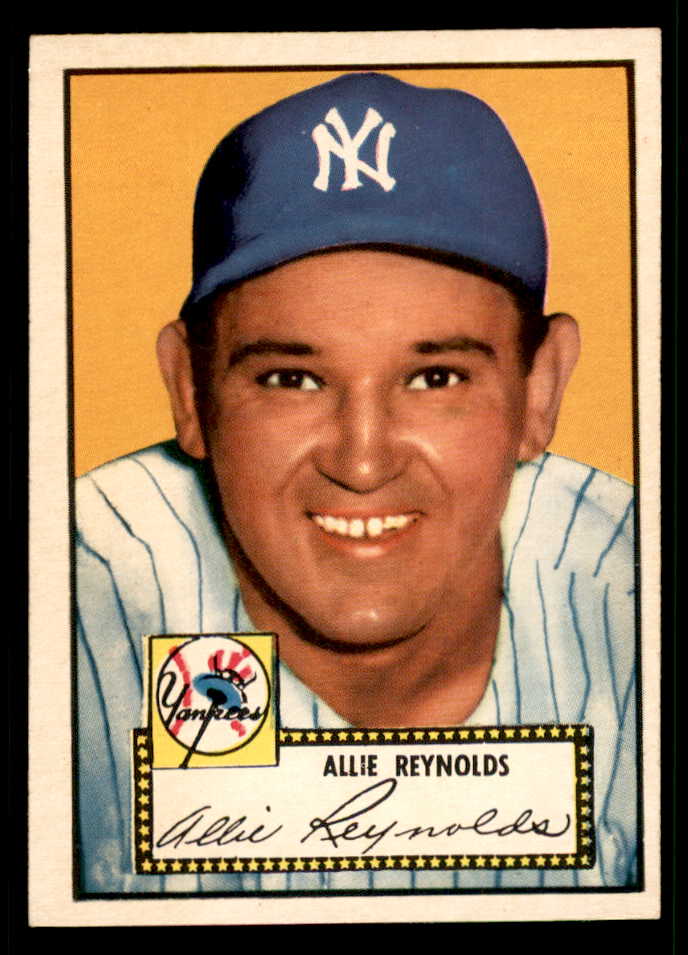 1952 Topps Baseball #067 Allie Reynolds Yankees EX-MT Red 541828