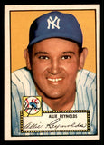 1952 Topps Baseball #067 Allie Reynolds Yankees EX-MT Red 541828