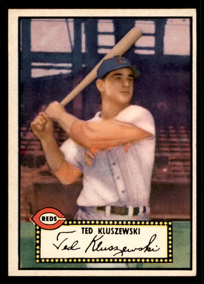 1952 Topps Baseball #029 Ted Kluszewski Reds EX-MT Black 541829
