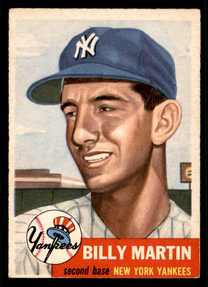 1953 Topps Baseball #086 Billy Martin Yankees EX 541833