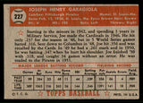 1952 Topps Baseball #227 Joe Gargiola Pirates EX 541834