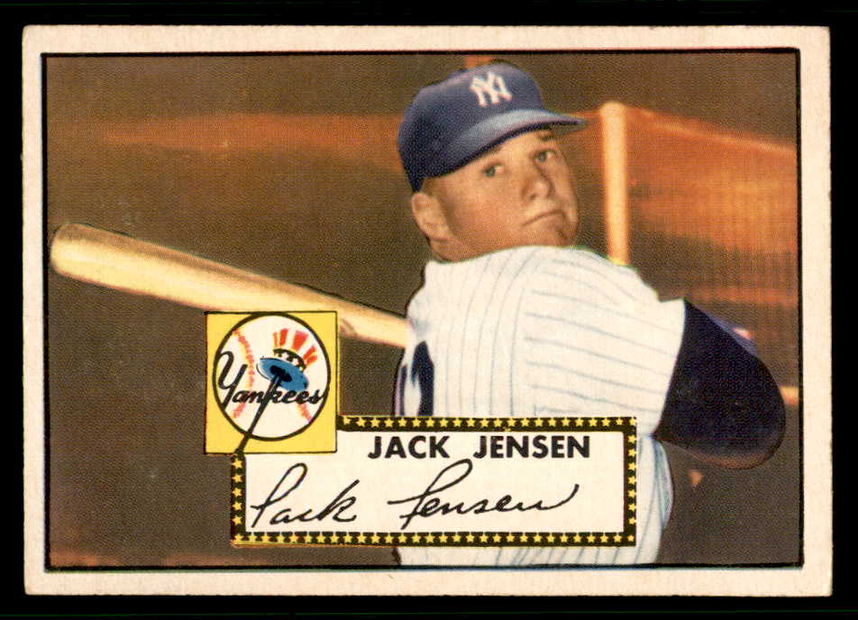 1952 Topps Baseball #122 Jackie Jensen Yankees EX 541835