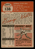 1953 Topps Baseball #138 George Kell Red Sox VG-EX 541838
