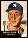 1953 Topps Baseball #147 Warren Spahn Braves VG-EX 541839