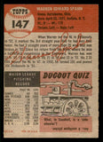 1953 Topps Baseball #147 Warren Spahn Braves VG-EX 541839