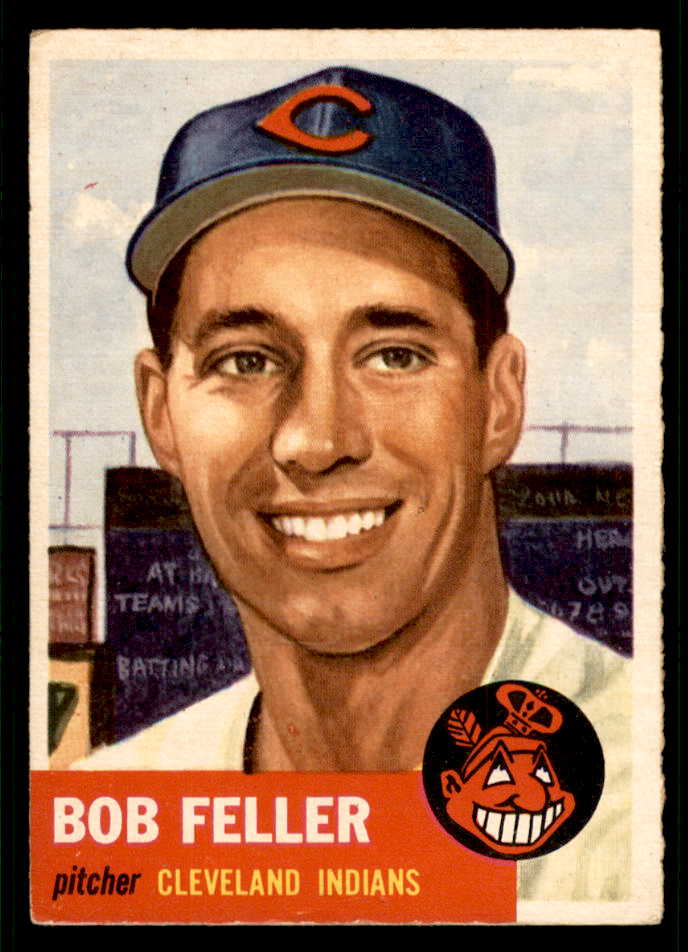 1953 Topps Baseball #054 Bob Feller Indians VG-EX 541841