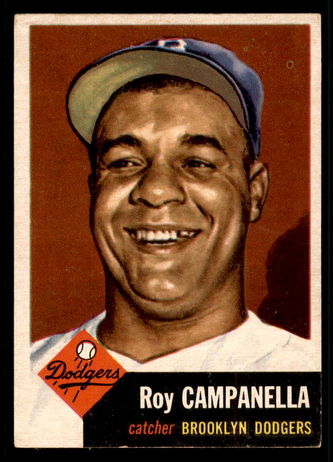 1953 Topps Baseball #027 Roy Campanella Dodgers VG-EX 541843