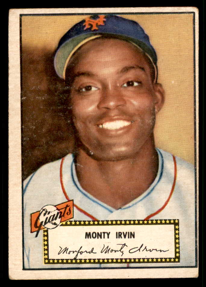 1952 Topps Baseball #026 Monte Irvin Giants VG-EX Red 541846