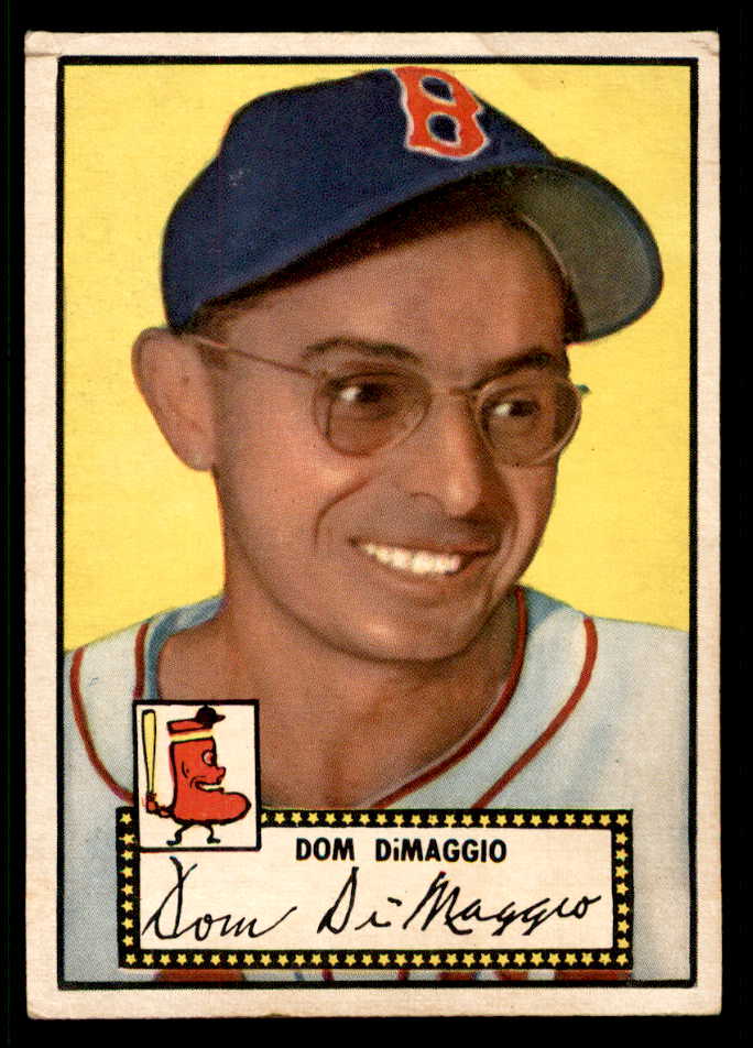 1952 Topps Baseball #022 Dom DiMaggio Red Sox VG-EX Black 541847
