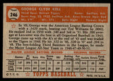 1952 Topps Baseball #246 George Kell Tigers VG-EX 541851