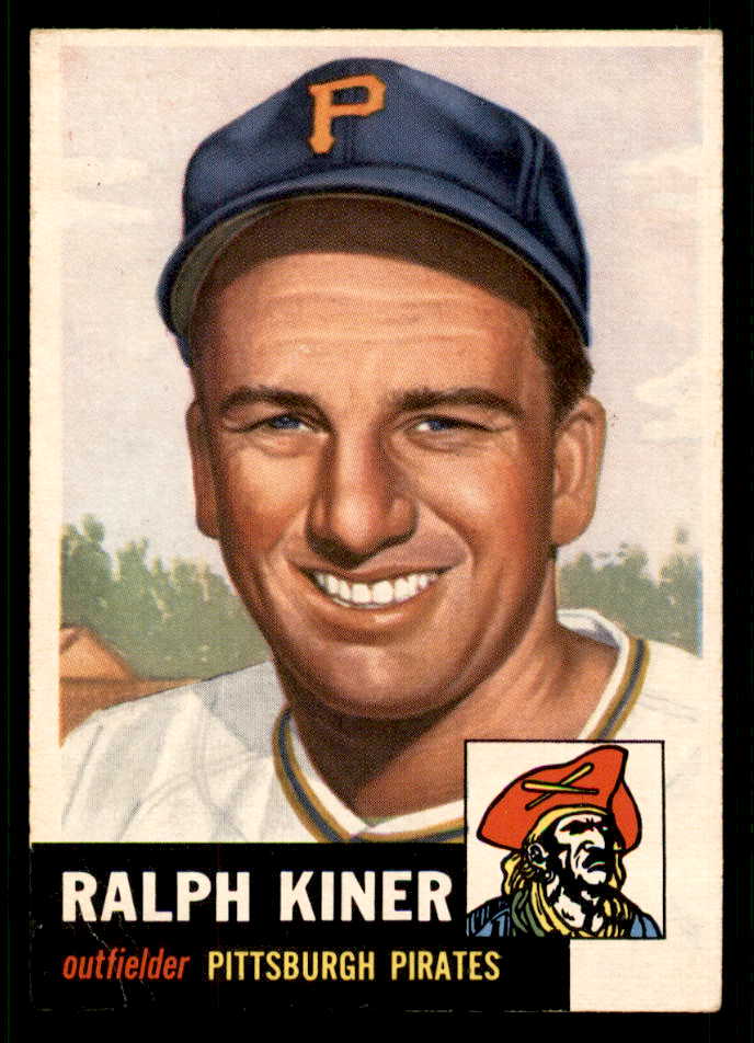 1953 Topps Baseball #191 Ralph Kiner Pirates VG-EX 541852
