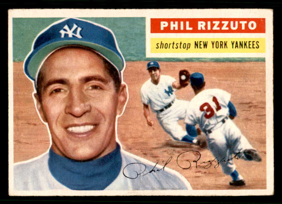 1956 Topps Baseball #113 Phil Rizzuto Yankees EX+/EX-MT Gray 541864
