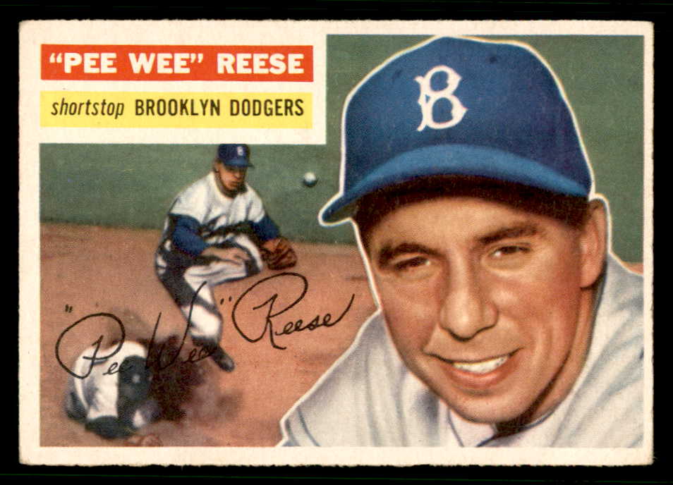 1956 Topps Baseball #260 Pee Wee Reese Dodgers EX+/EX-MT 541866