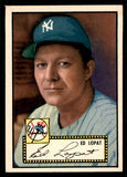 1952 Topps Baseball #057 Eddie Lopat Yankees EX+/EX-MT Black 541868
