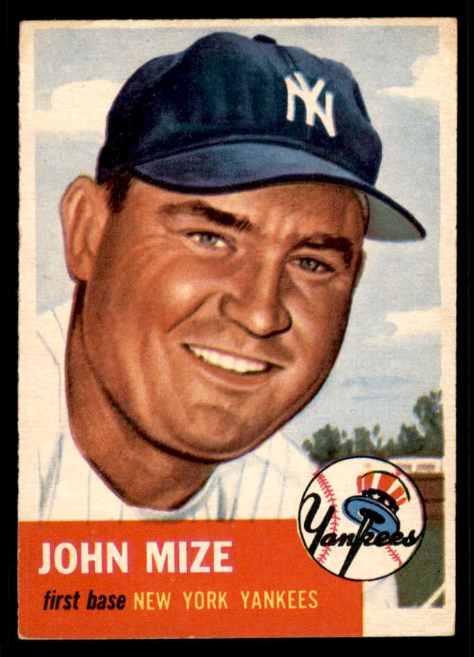 1953 Topps Baseball #077 Johnny Mize Yankees EX-MT 541869