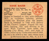 1950 Bowman Baseball #219 Hank Bauer Yankees EX-MT 541883