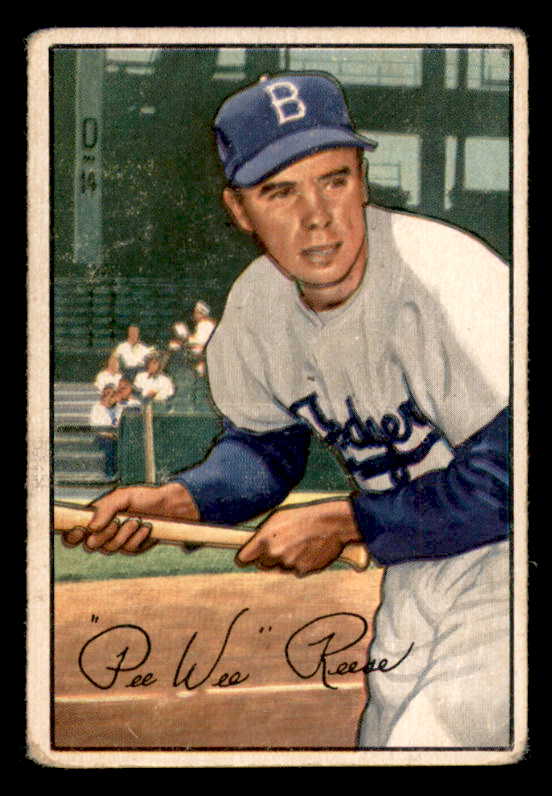 1952 Bowman Baseball #008 Pee Wee Reese Dodgers VG 541892