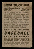 1952 Bowman Baseball #008 Pee Wee Reese Dodgers VG 541892