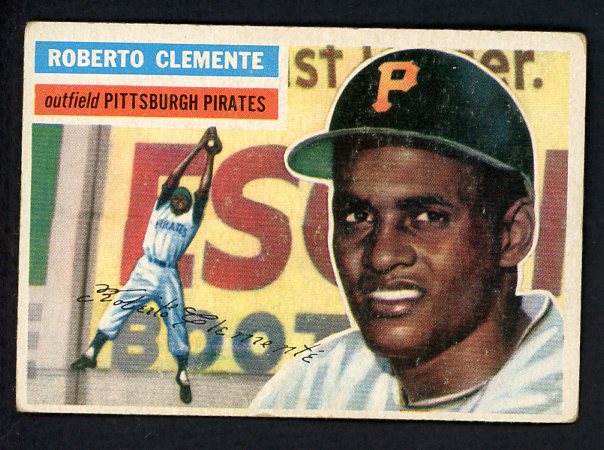 1956 Topps Baseball #033 Roberto Clemente Pirates VG-EX 541899